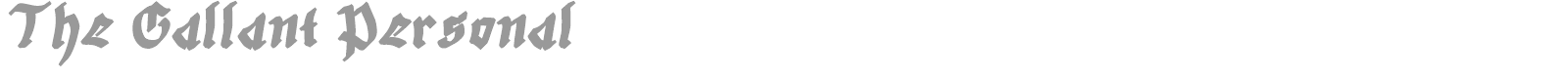 The Gallant font preview